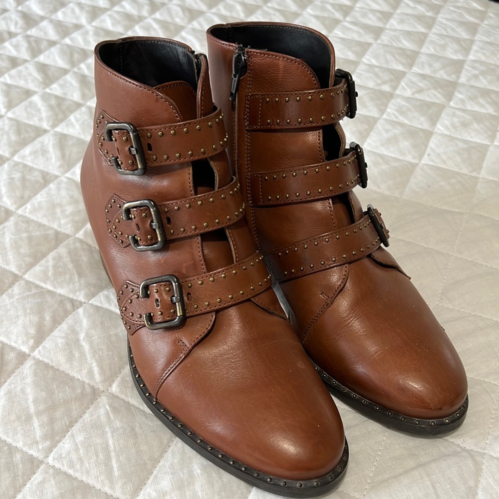 Paul Green Leather Booties